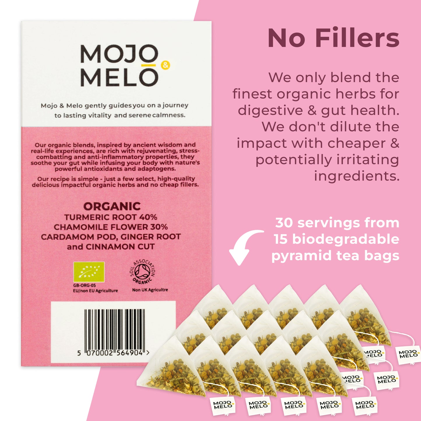 Mojo & Melo Organic Stomach Calm Tea
