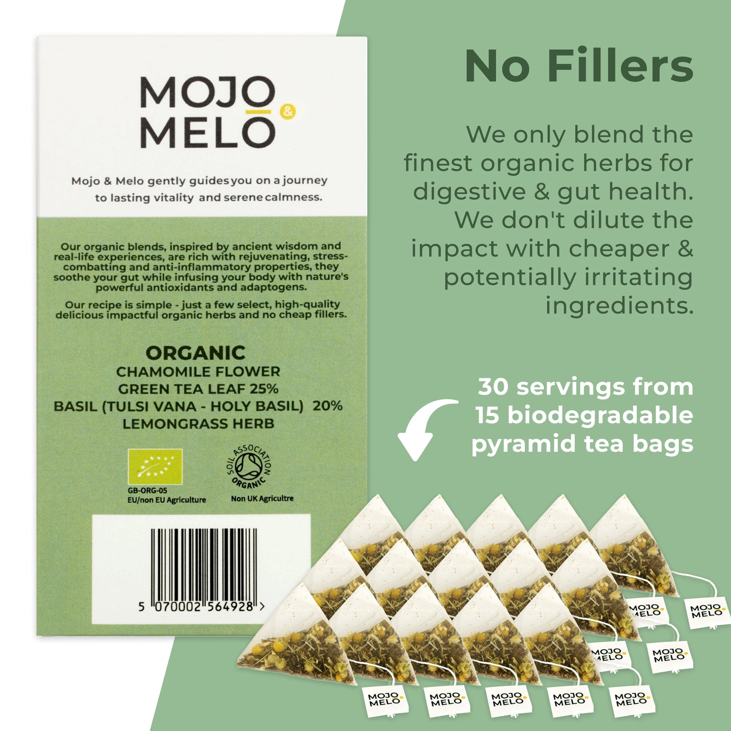 Mojo & Melo Organic Stomach Soothe Tea