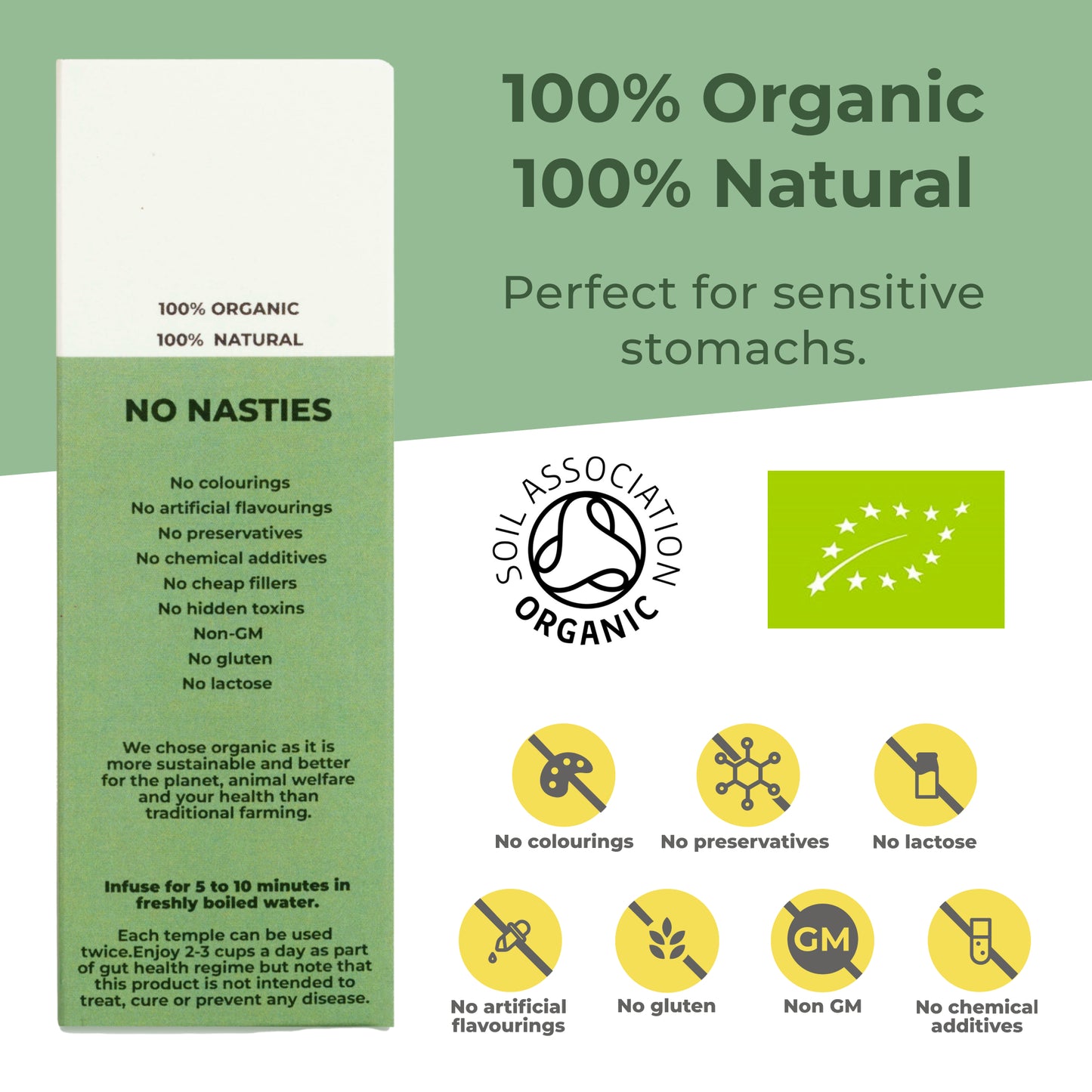 Mojo & Melo Organic Stomach Soothe Tea